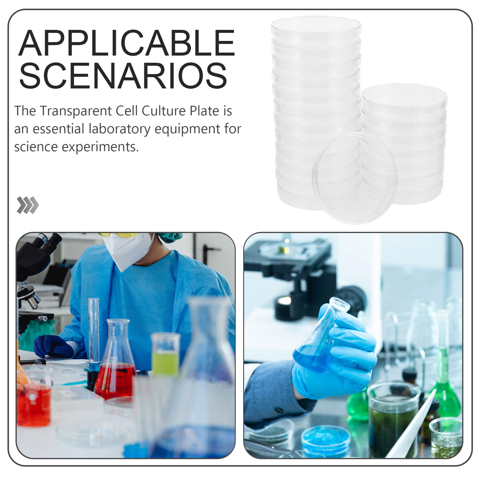 20Pcs High Precision Petri Dis - Agar Tissue Culture บทวิจารณ์และราคา