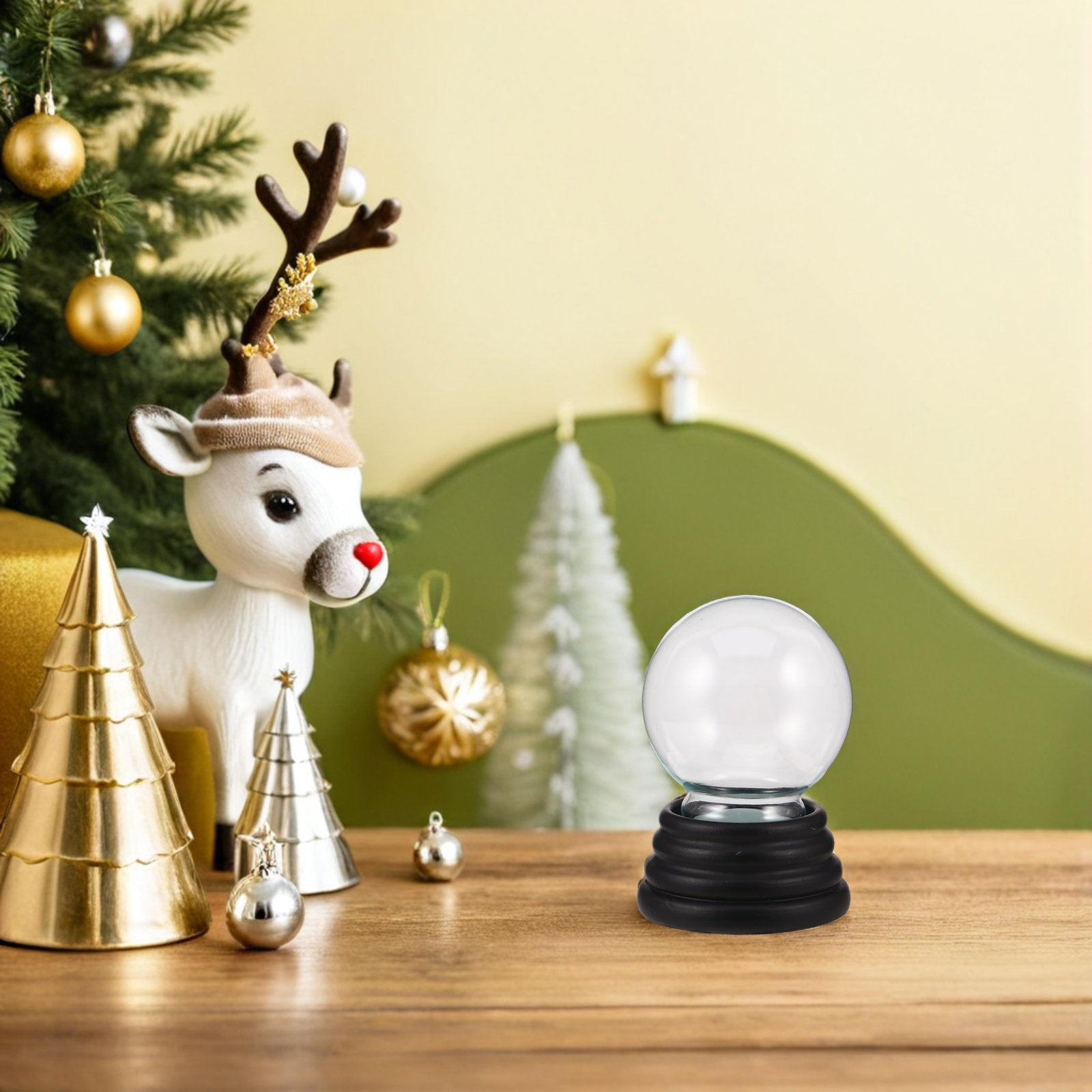 Clear Snow Globe Decoration 55 - Plastic Dome Clear บทวิจารณ์และราคา