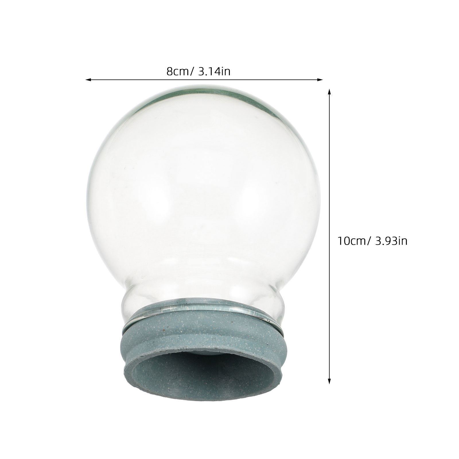 2Pcs Glass Snow Globe Clear Do - Plastic Dome Clear บทวิจารณ์และราคา