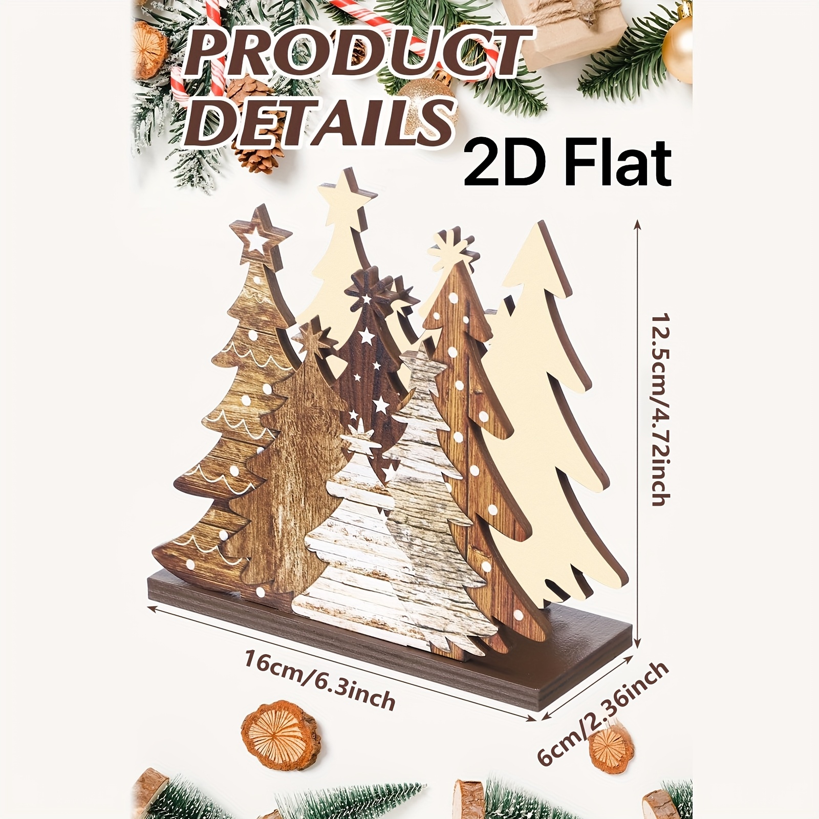 1pc 2D Flat Christmas Tree Tis - Agar Tissue Culture บทวิจารณ์และราคา